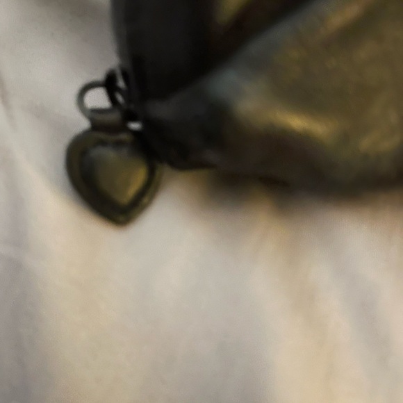 Brighton Black Croc-Embossed Heart Clutch - Picture 7 of 7